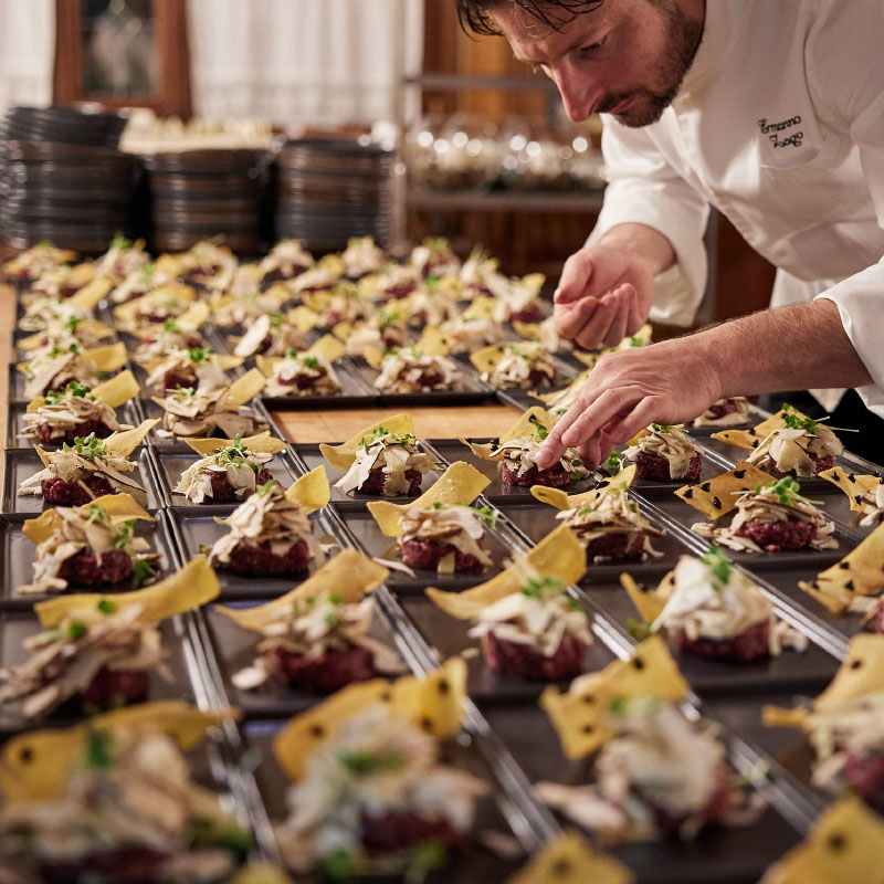 Chef Ermanno - Matrimoni Treviso Ristorante Le Querce offriamo menù personalizzati con ingredienti eticamente selezionati